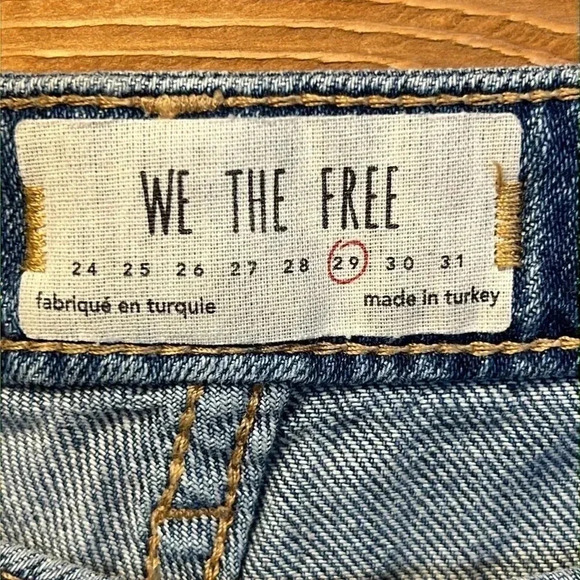 Womens Pre-worn We the Free distressed Jeans 29‎ Streetwear Y2K Denim raw hem - Picture 8 of 11